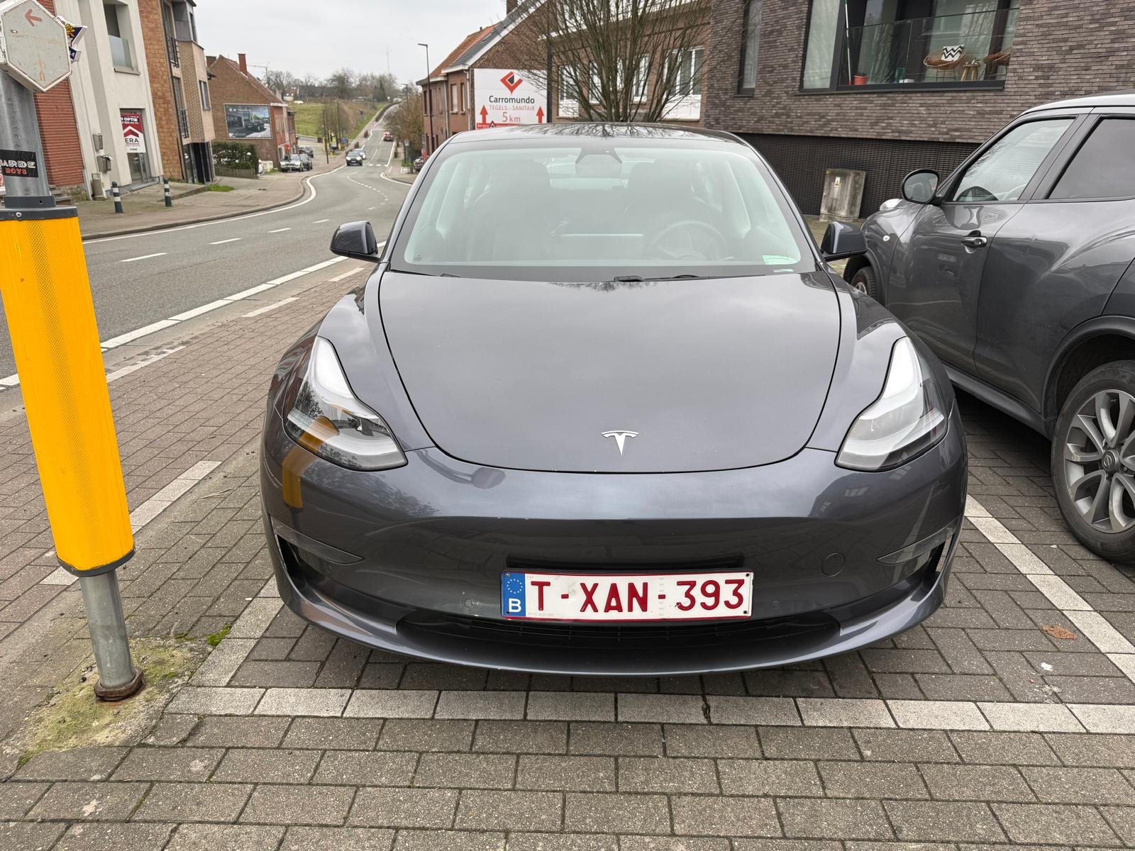 Tesla front view